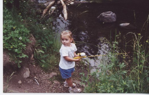 Shelby on the Little Colorado in the White Mountains